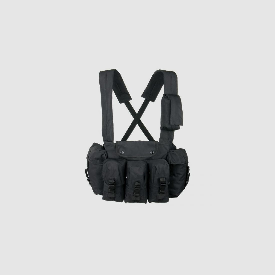 Mil-Tec Chest-Rig 6-Pocket schwarz