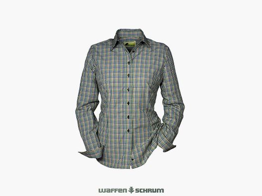 Skogen Damen Bluse Karo  Natur / Bunt