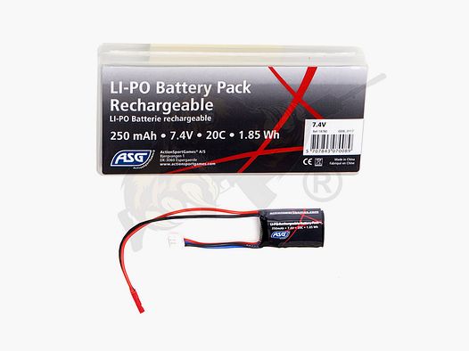 LiPo Akku 7.4V - 250mAh 20C für HPA FCU - ASG