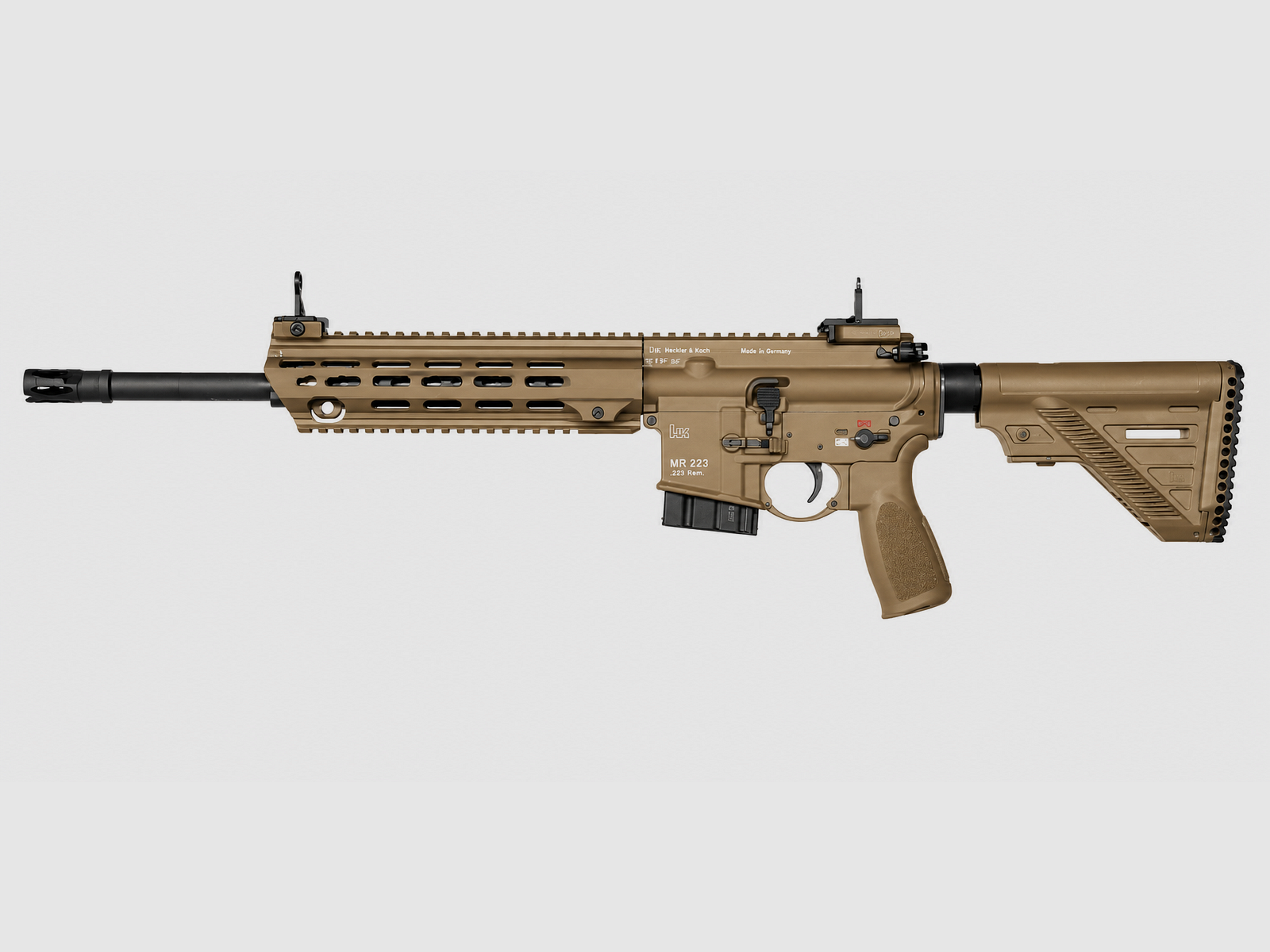 Heckler & Koch – Halbauto / MR223 A3 / 14.5 / KAL. 223 Rem / mit Slim-Line HKey Handschutz / FDE