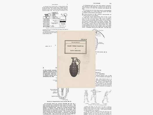Nachdruck US-Dienstvorschrift Handgranaten von 1940