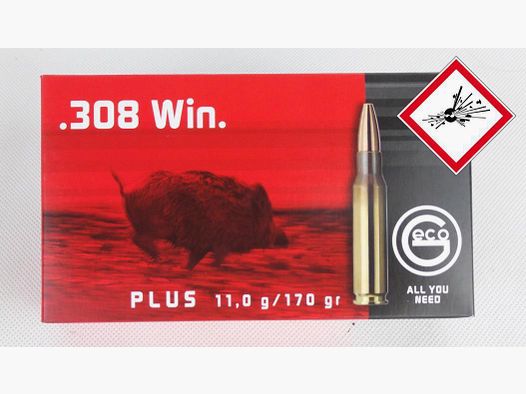 Geco Plus Jagdpatrone Kal. .308 Win 170gr