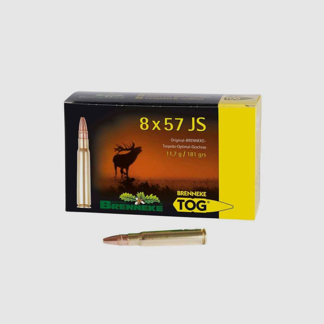 8x57 IS TOG 11,7g/181grs. Brenneke