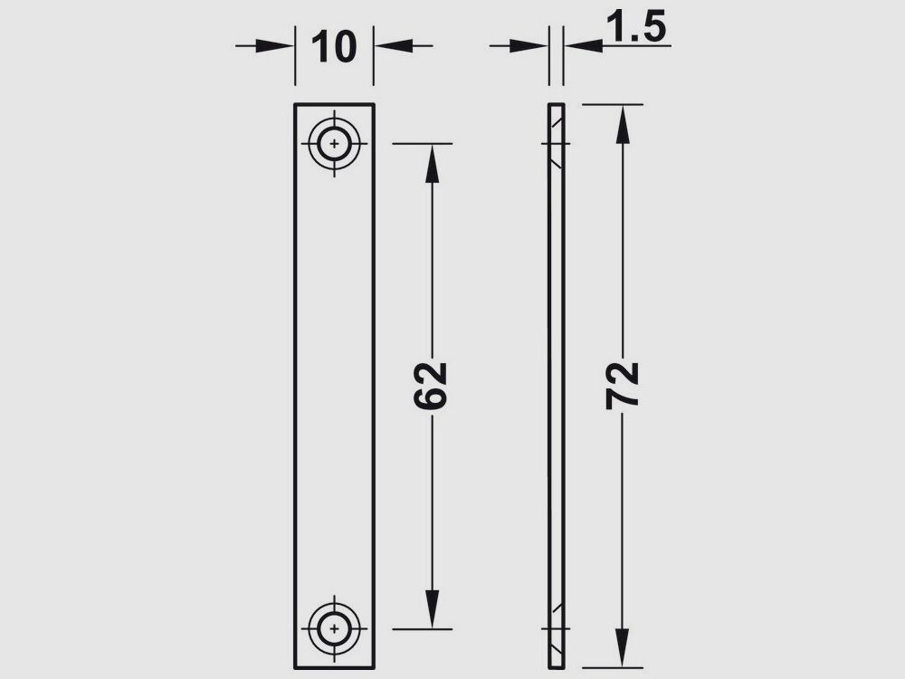Magnet-Verschluss, weiß, Bild 1 von 6