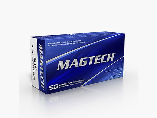 Magtech .38Spec LWC Wadcutter - 9.59g/148gr (a50) (38B)