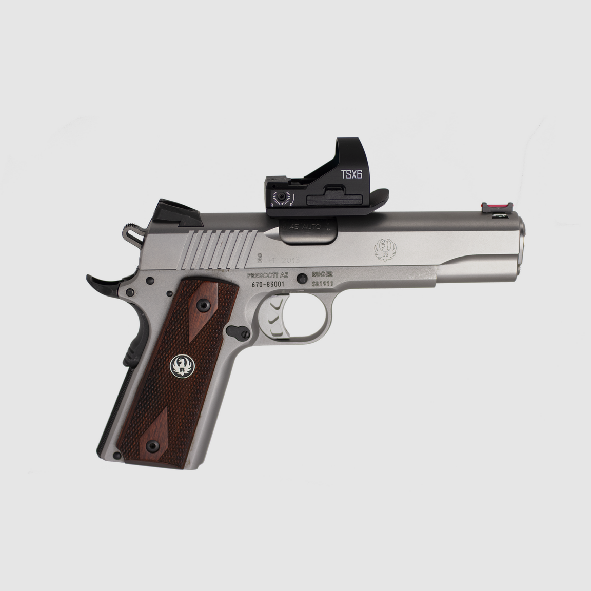 Ruger SR1911 „Prescott AZ“ Kal. .45 ACP – Edelstahl + Red Dot TSX6, Bild 1 von 8