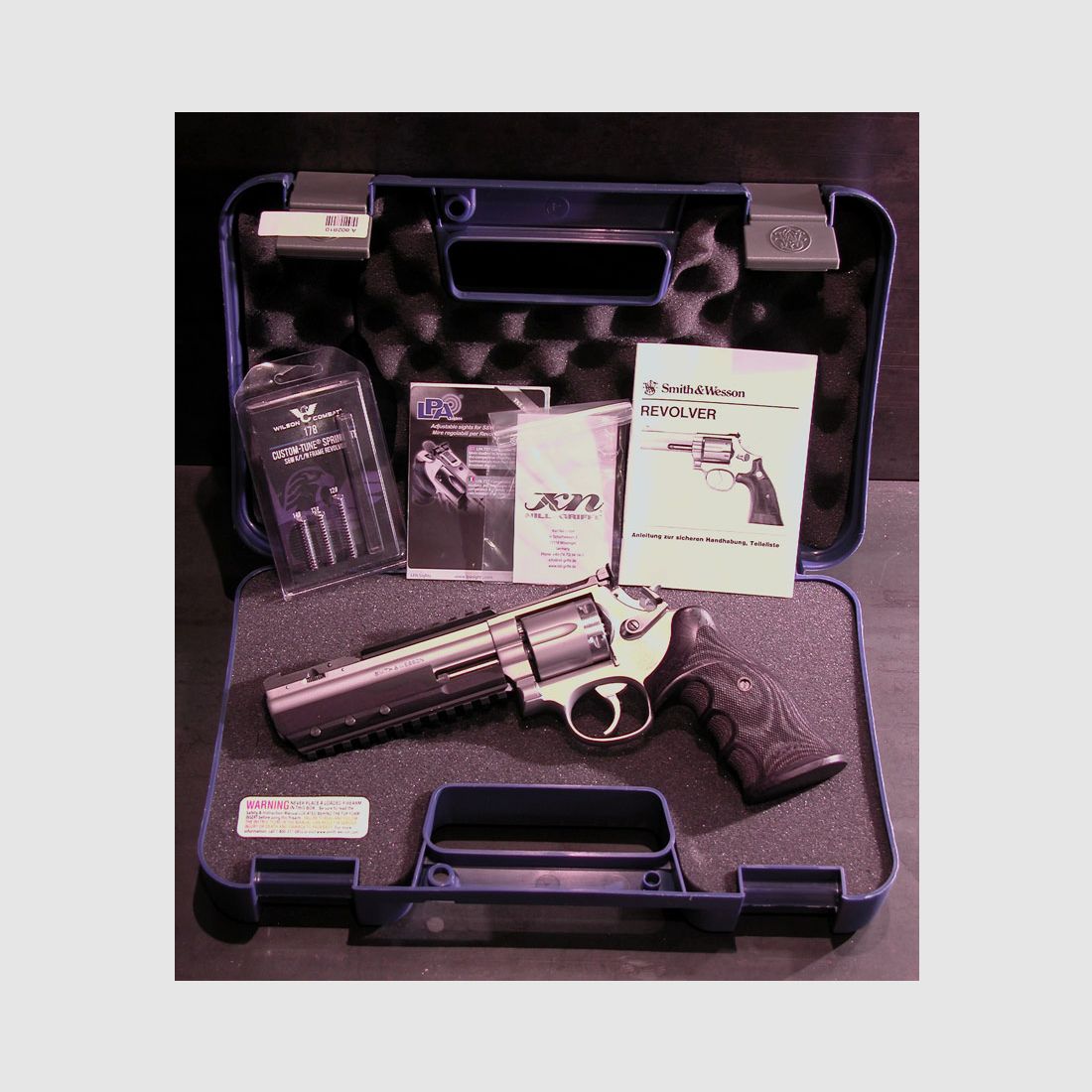 White-Diamond PRACTICAL-LUX PLUS DuoTone S&W 686 6" Inch 357 Magnum