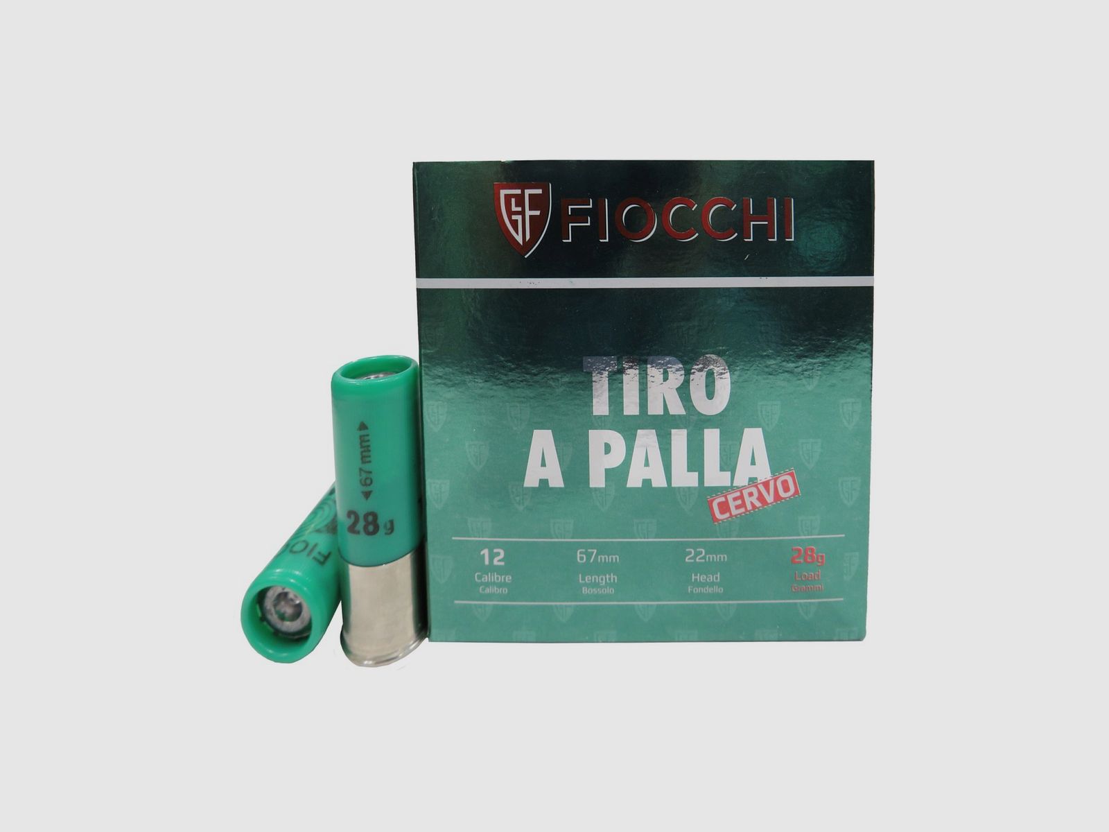 Fiocchi Kugelpatronen Hirsch Kal. 12/67 28 g