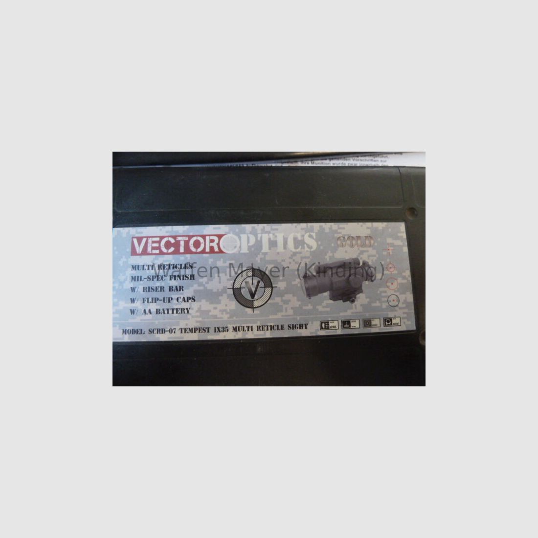 Vector Optics-Gold Mod. SCRD-o7