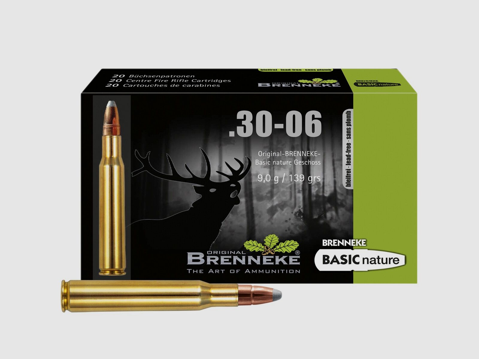 Brenneke .30-06 Spr. Basic nature 9,0g/139grs. – 20 Stk.