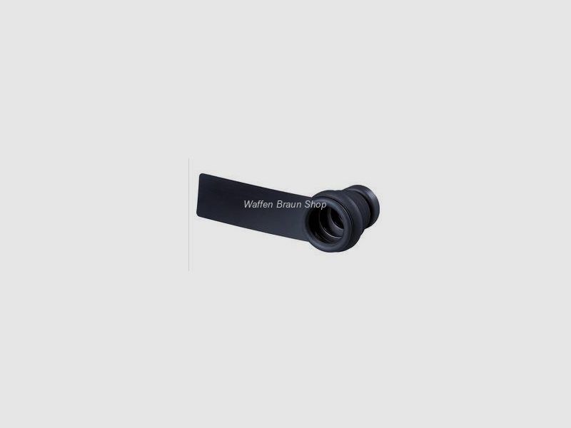 Flexible Gummiblende mit Abdeckscheibe Schwarz