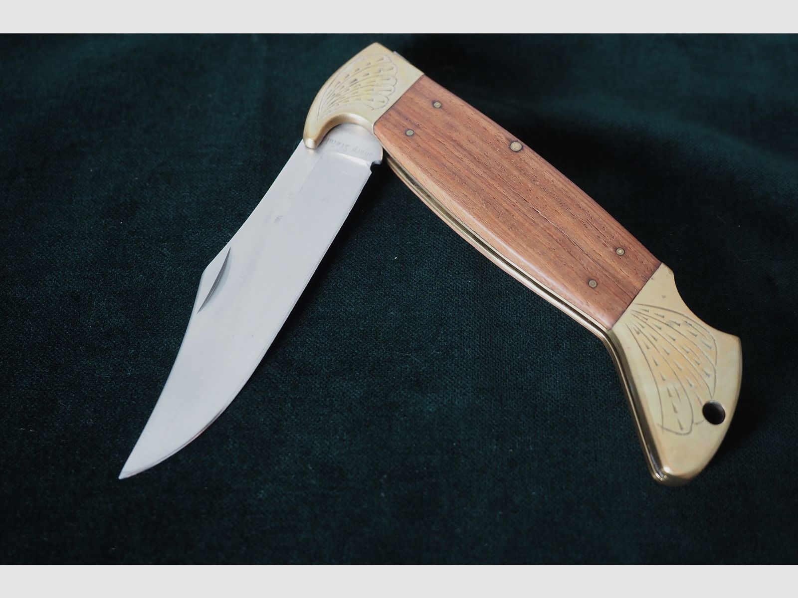 Großes Taschenmesser mit Messingbacken sehr massives ,,Monsterteil,,