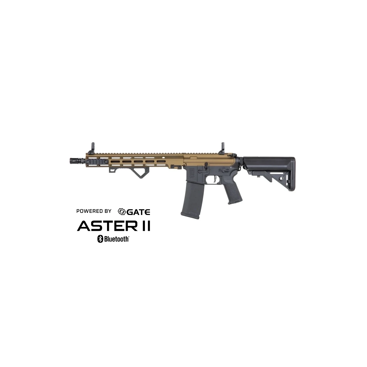 SA M4 Carbine M-LOK (SA-P22 PRIME™ Aster II ETU BLDC™) Fucile Airsoft Libero da 18 – Chaos Bronze -F-, immagine 1 di 24