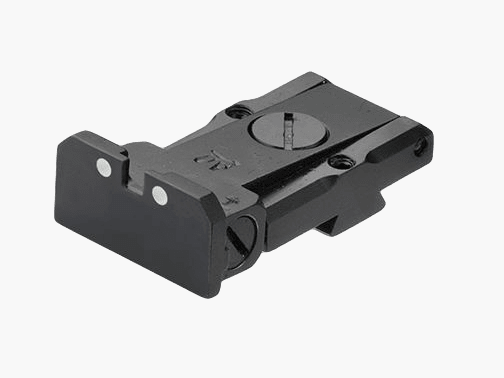 LPA TRT Target Rear Sight tacca di mira da competizione, 2 punti per pistole con fresatura BO-MAR BMCS