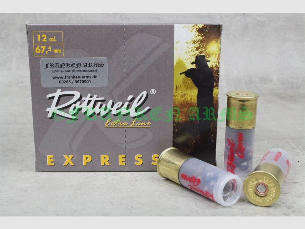 Rottweil Express 12/67,5 7,4mm 10 pièces Prix dégressifs
