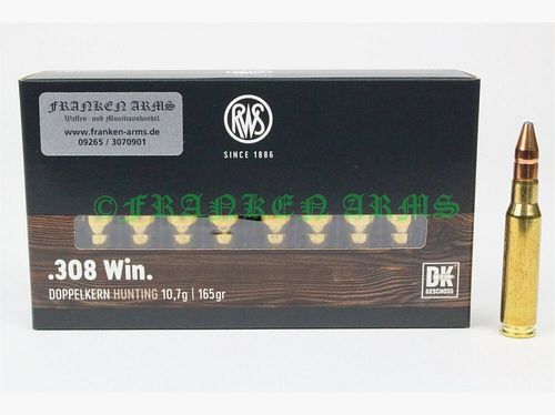 RWS Doppelkern .308 Win. 165gr. 10,7g 20 pezzi prezzo per quantità