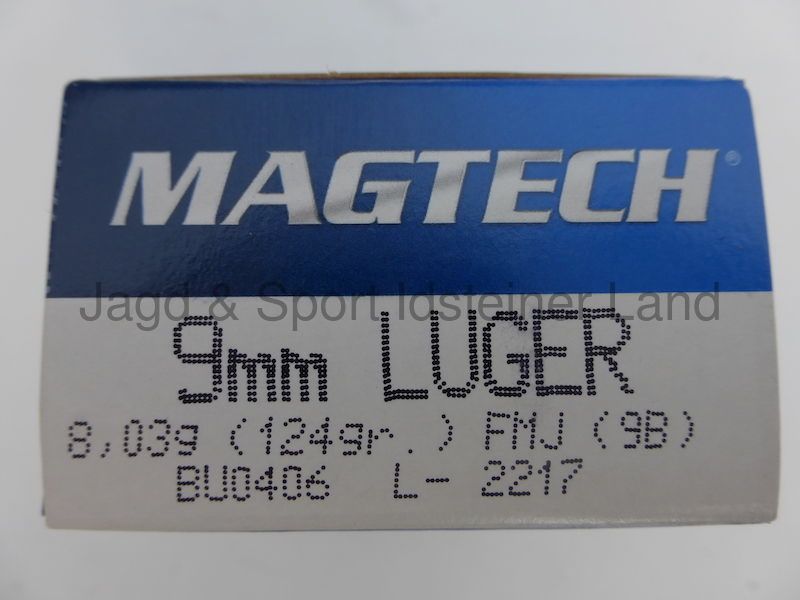 MagTech 1000 cartridges 124grs, FMJ