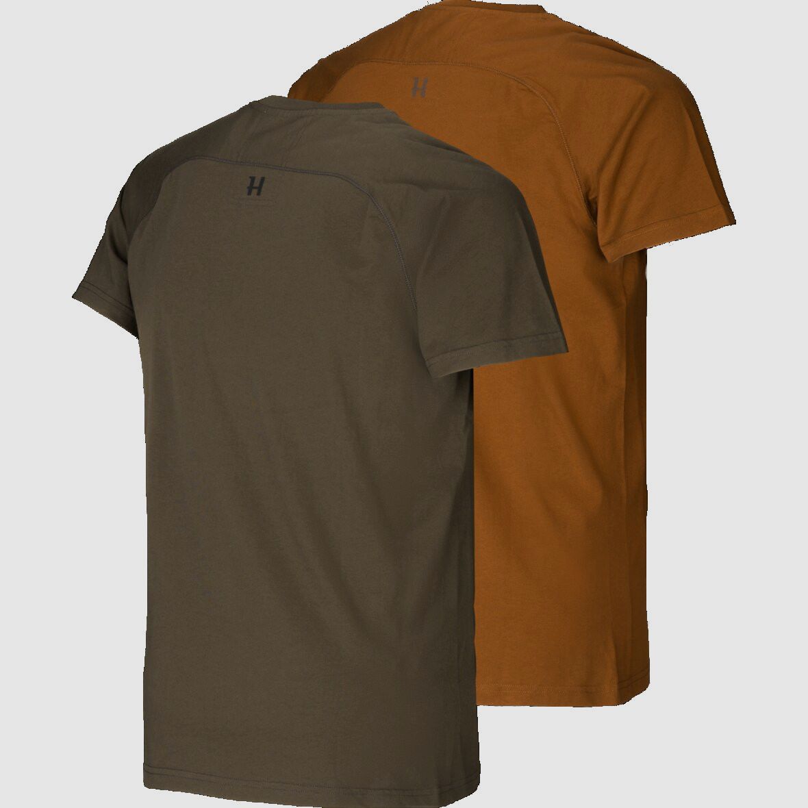 Härkila T-shirt avec logo, lot de 2, Willow Green/Rustique Clay, image 2 sur 2