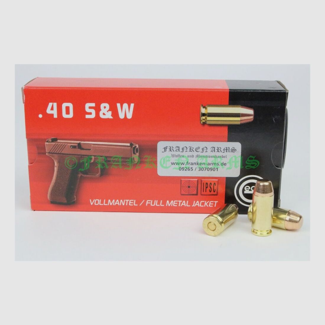 Geco .40 S&W VM-FK 180gr. 11,7g 50 Stück Staffelpreise