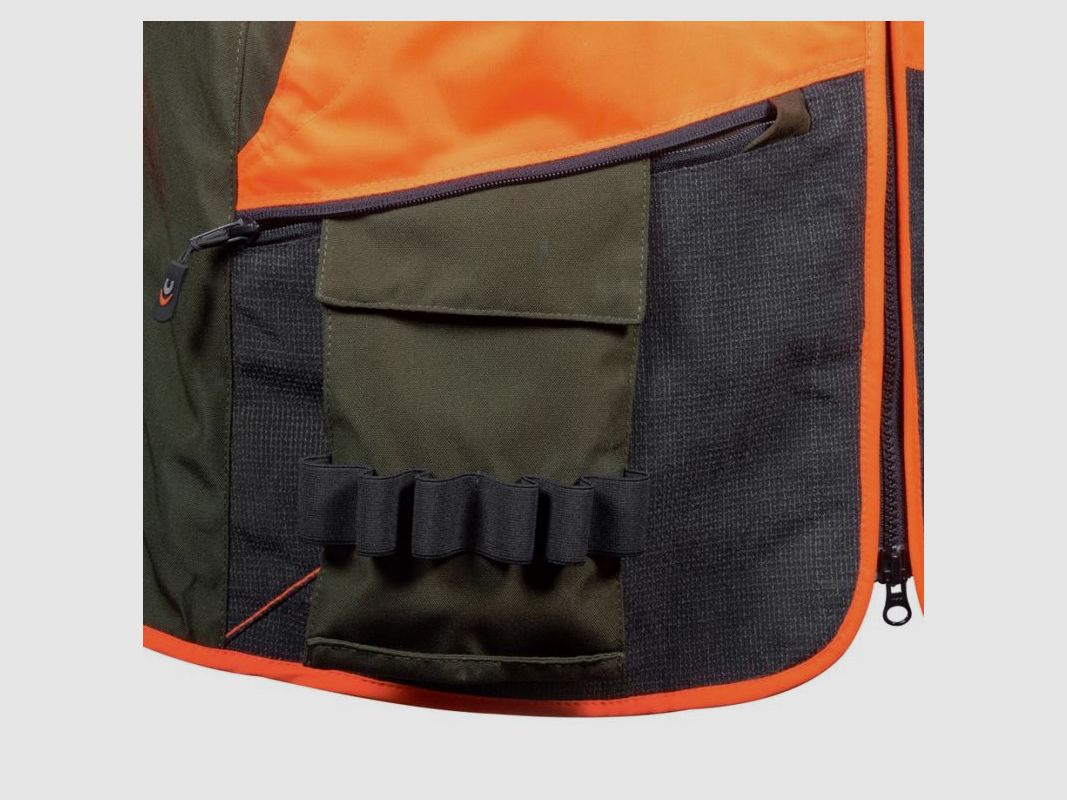 Cofra Gilet groen en oranje hoge zichtbaarheid model Wulfen art. V324-0-04 COFRA, afbeelding 4 van 7