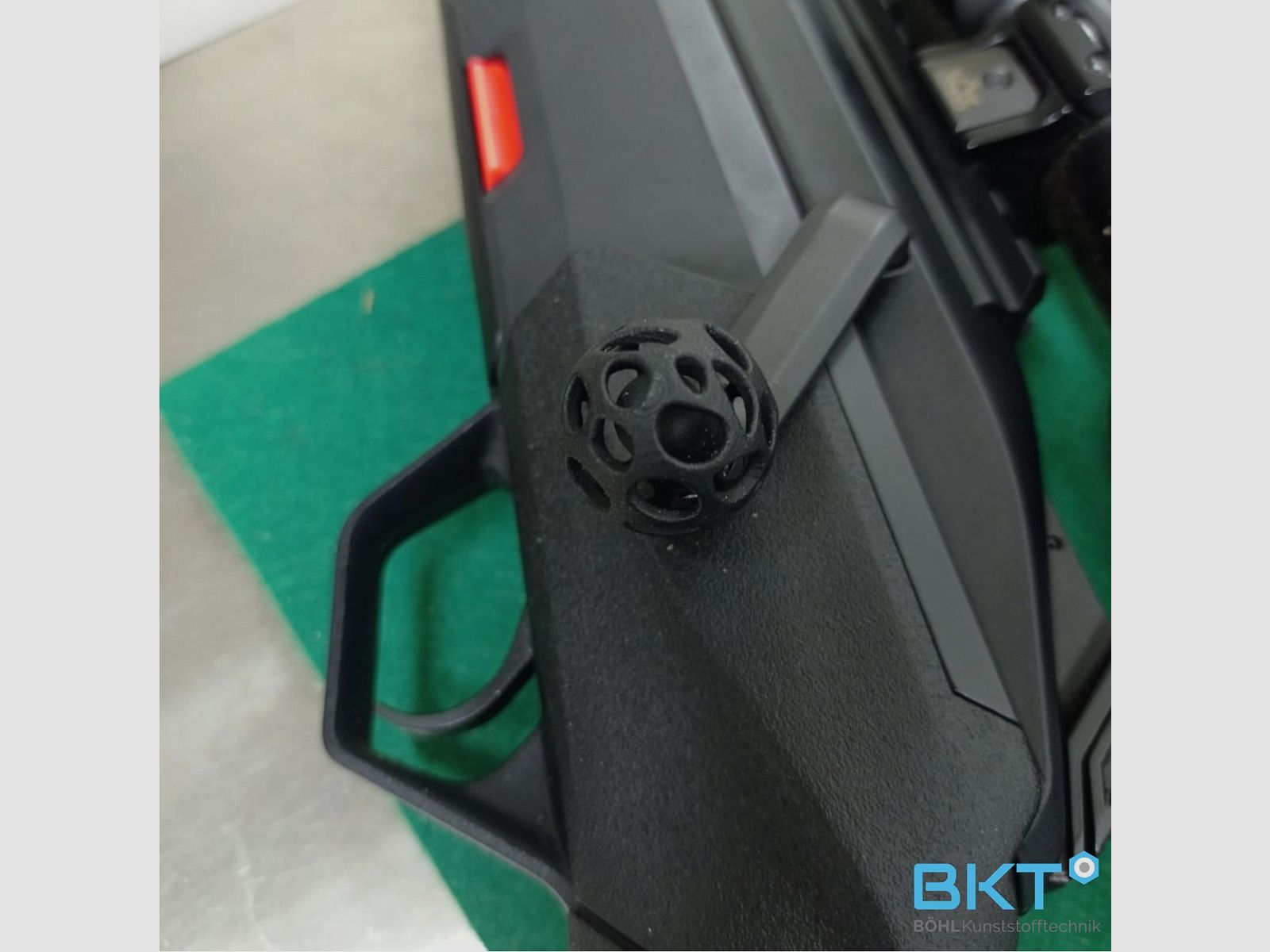 Bionik-Kammergriffkugel schwarz SLS-3D Druck, Bild 1 von 5