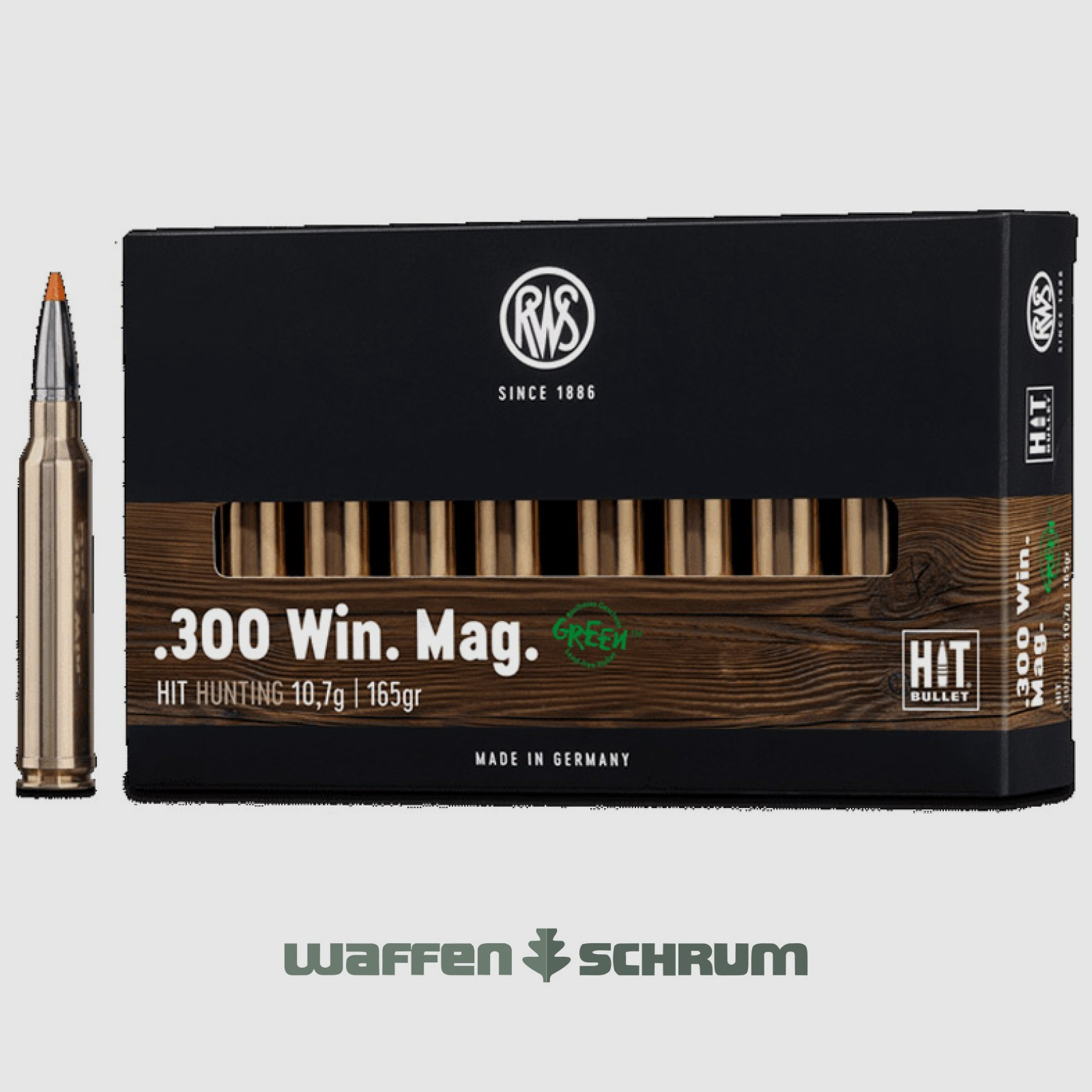 RWS HIT 10,7g - 165gr .300WinMag