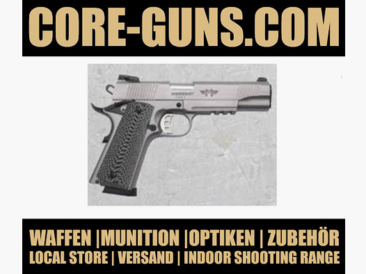 Messerschmitt 1911 Pistole 9mm Luger silber sofort verfügbar