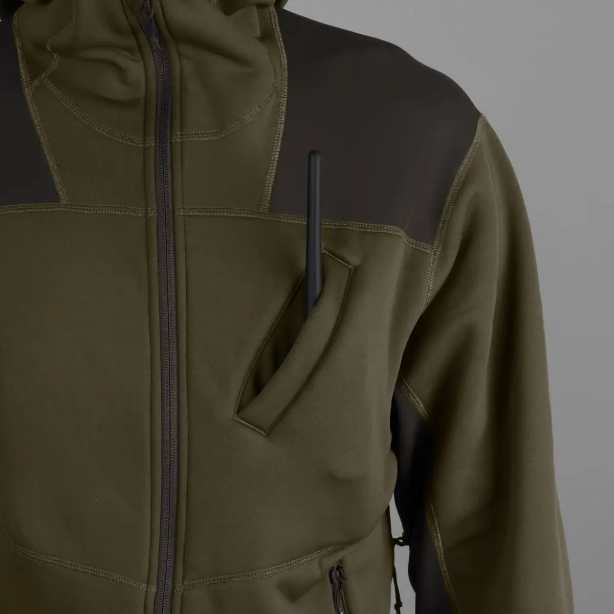 Härkila Hoodie Deer Stalker (Willow Green/Shadow Brown), immagine 4 di 6
