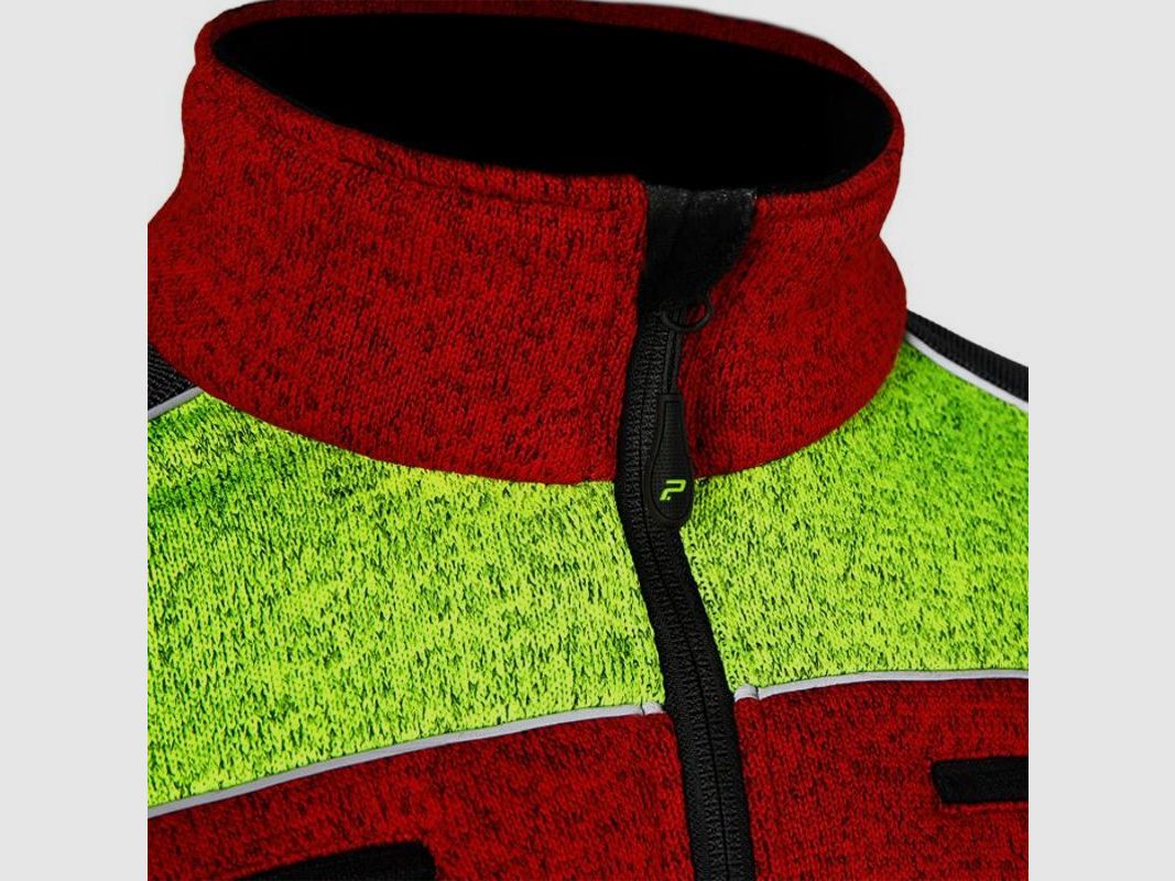 PSS H-Faserstrickjacke Arctic Extreme | rot/gelb, Bild 16 von 20
