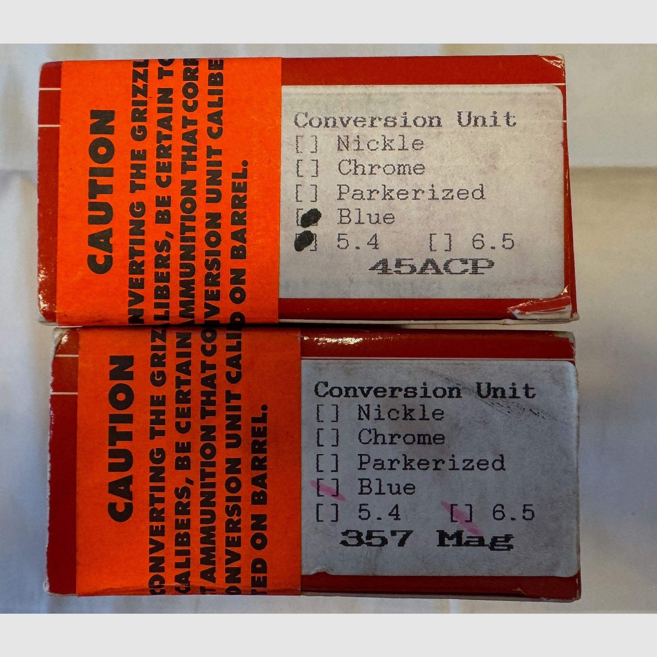 L.A.R. Grizzly Mark 1 Duotone 45 Winmag, Wechselsysteme 45 ACP, 357 Magnum