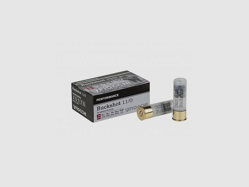 FIOCCHI cartucce BUCKSHOT cal.12 9 pallettoni 33gr.