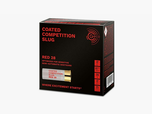 Geco Slugs Rojo 28 Recubierto Competición