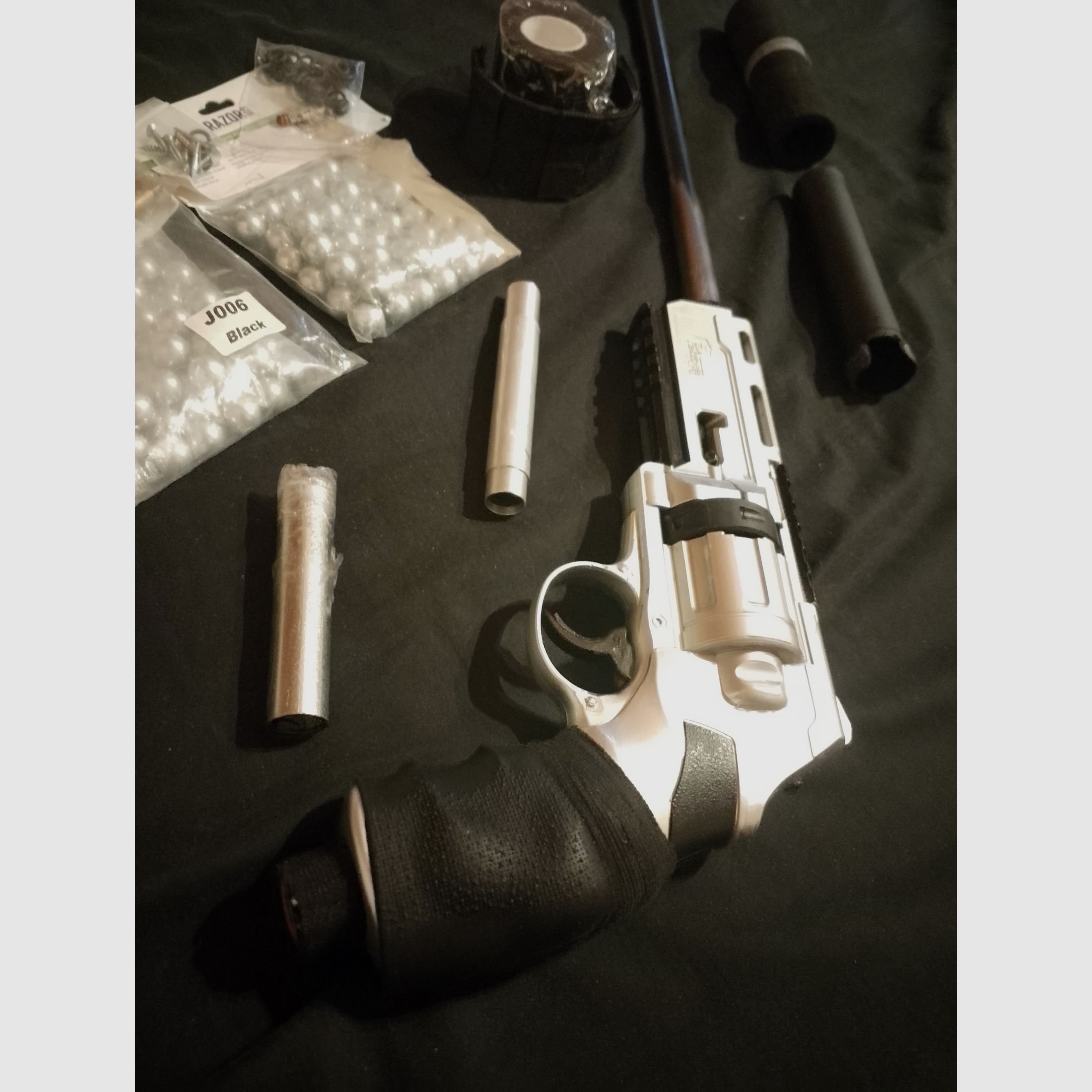 Sonderanfertigung T4e HDR50 RAM Paintball Markierer Cal .50 Long Run Rifle langer Lauf Big Power kit full Open Bastler defekt Projekt Steel Balls stahl Kugeln 