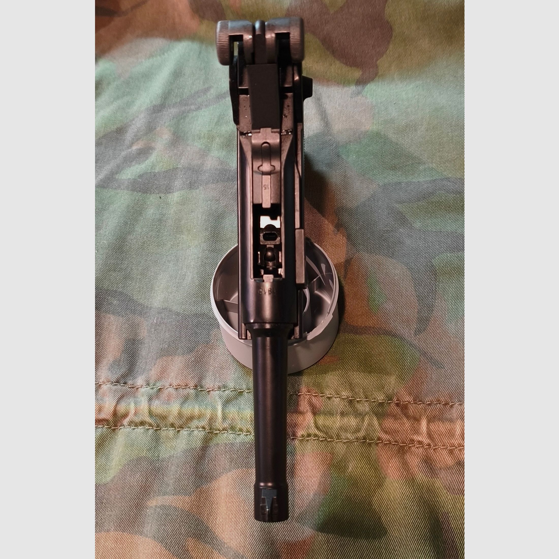 P08 Airsoft Vollmetall GBB 6mm BB noir - Version 4 pouces
