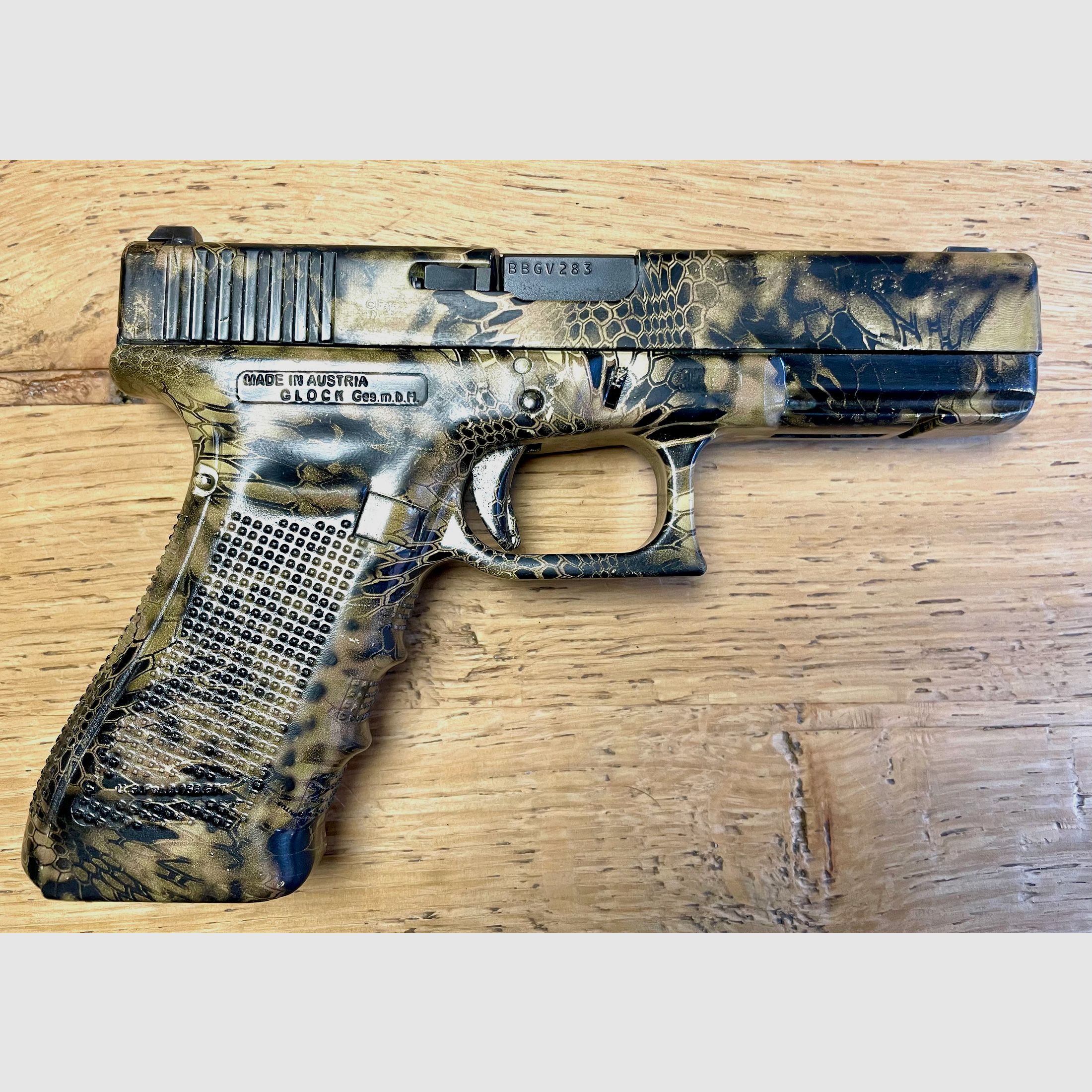 Customized Glock 17 Gen4 9mm Luger komplett set  - überarbeitet