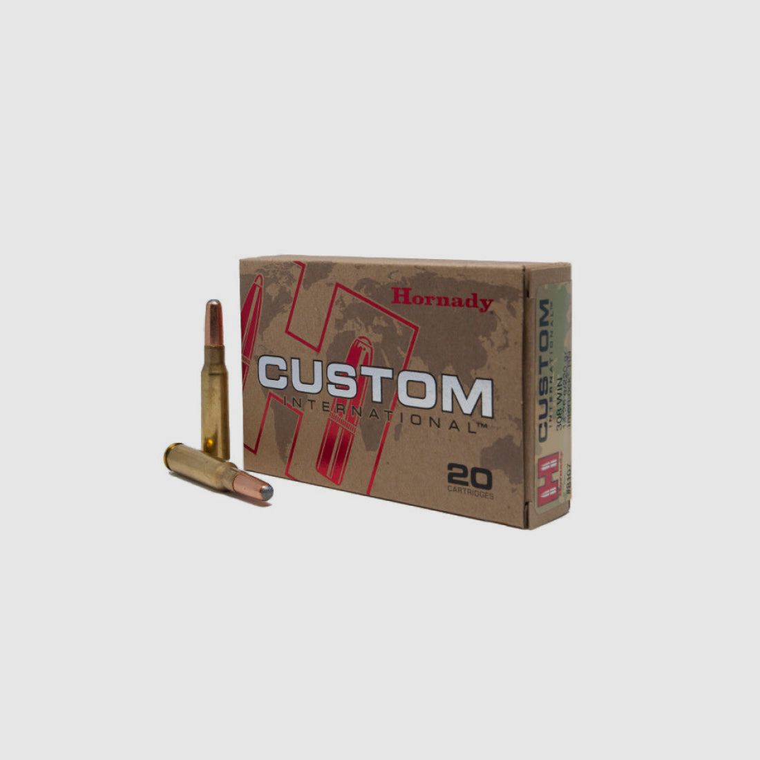 Hornady Custom International 308 Win. 220GR RN naboje