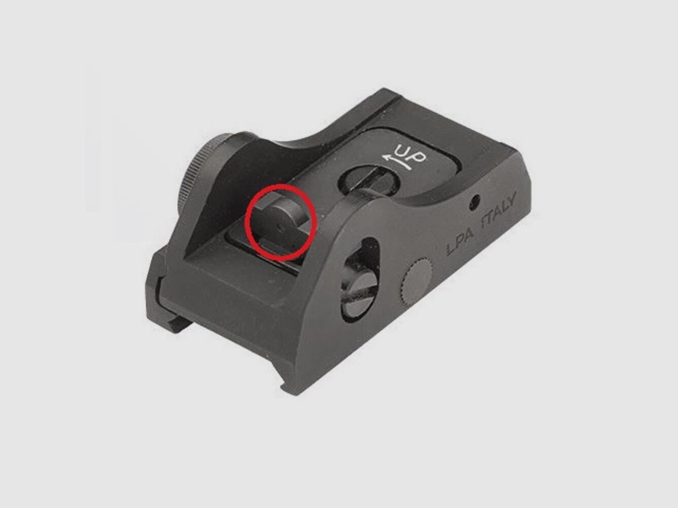 LPA Mira Ghostring 2mm negro escopeta