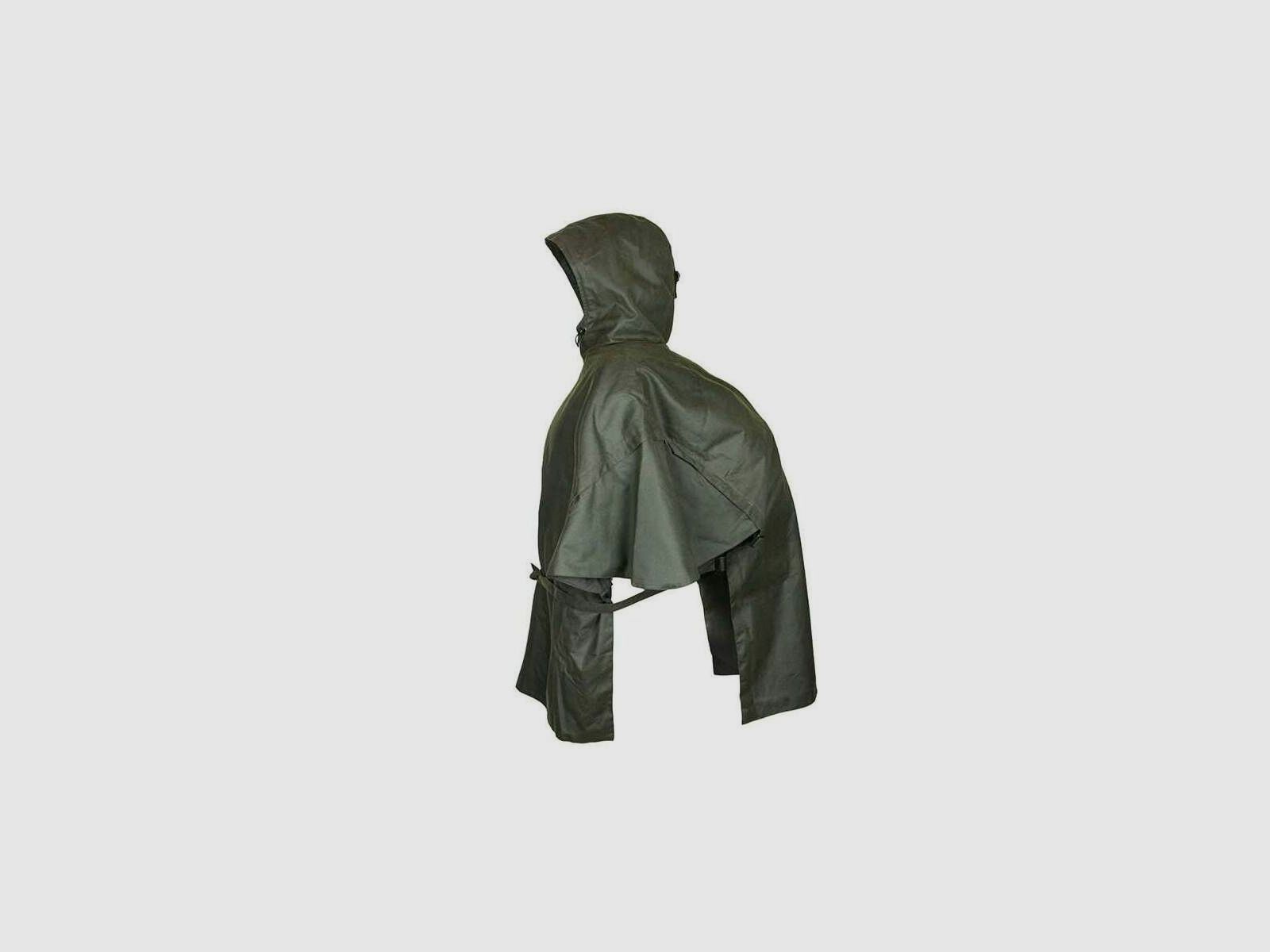 WALDKAUZ cape de pluie "Wassermann" en waxcotton, olive, image 5 sur 10