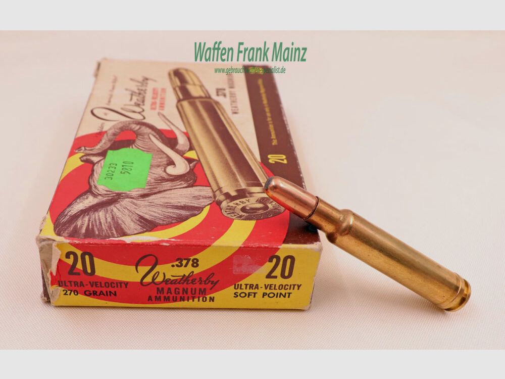 Weatherby - USA Büchsenpatronen .378 WBY Mag