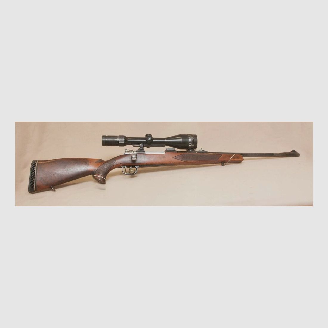 Mauser System 98 Parker Hale mit Zielfernrohr Nickel Marburg 3-12x56 Leuchtabsehen 4