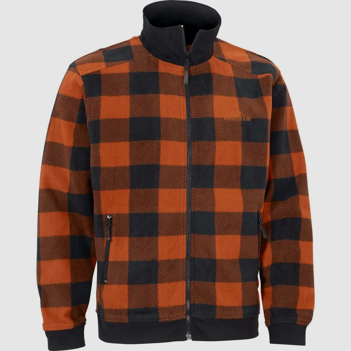 Swedteam Lynx pullover with full zip in Swedteam orange S