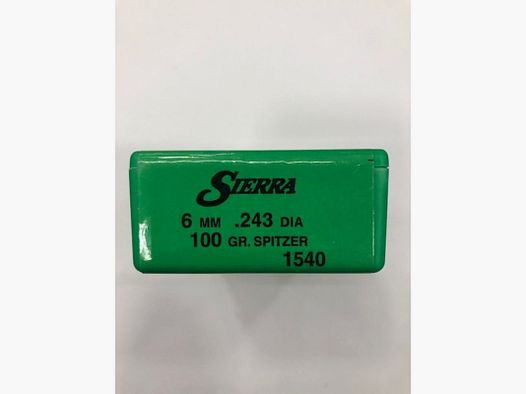 SIERRA POCISK C 6 MM 100 GR VARMINT