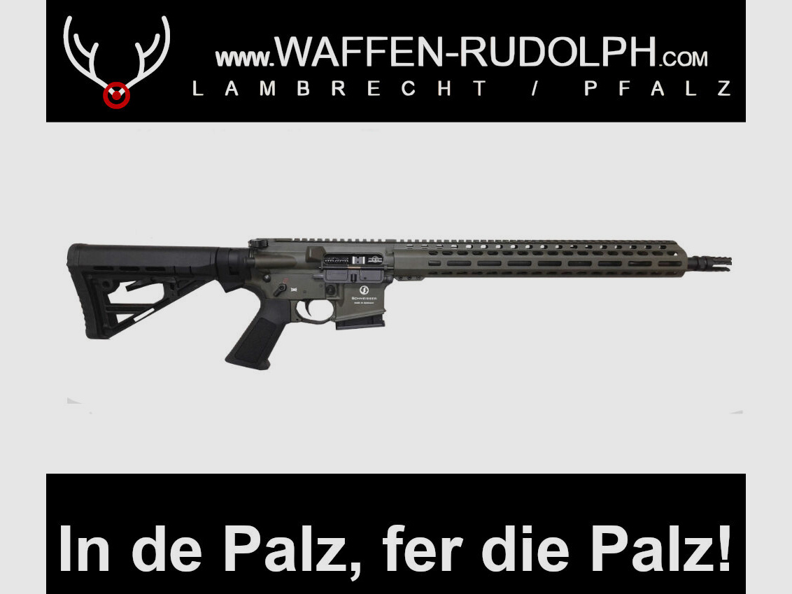 Schmeisser AR15 M5FL Schmeisser M5FL en vert OD calibre 223Rem NEU chez Waffen Rudolph