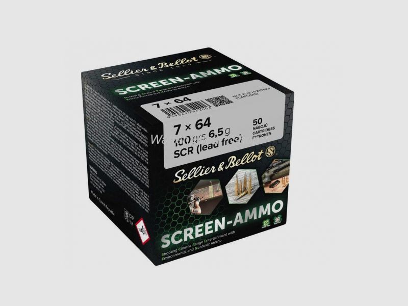 S&B Screen Kal. 7x64 FMJ Zink 100 grs 50 Stk