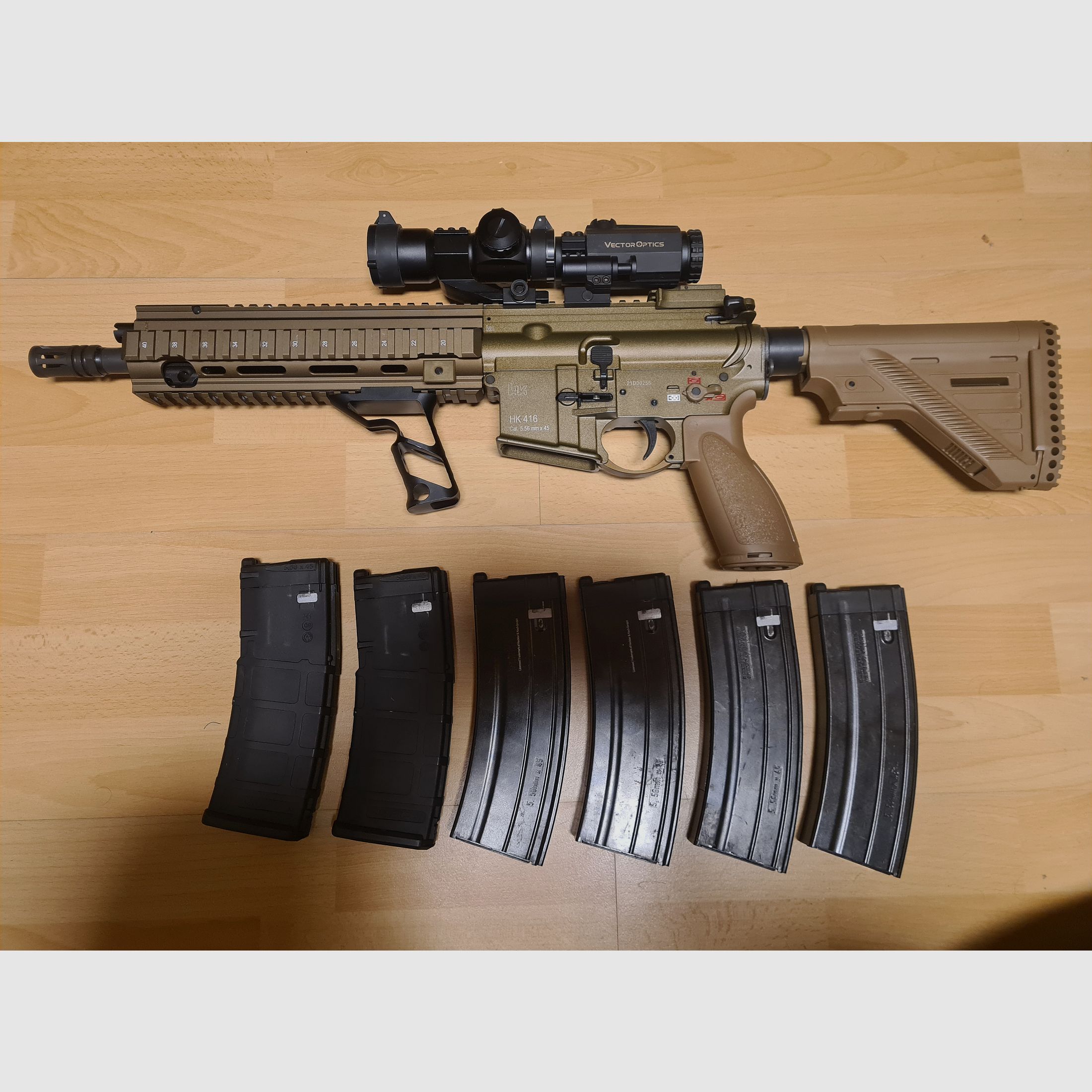 Airsoft HK416 GBB metal completo