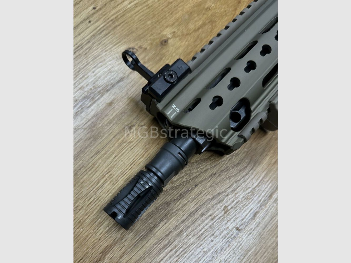 Heckler & Koch MR223 A3 Slim-Line 11" Lauf - halbautom. Büchse .223Rem inkl. Schalldämpfer ASE UTRA Dual 556-Short-QM2 Gen2 Cerakote FDE - zivile Version HK416 / G95K / G38 / mit Upgrades