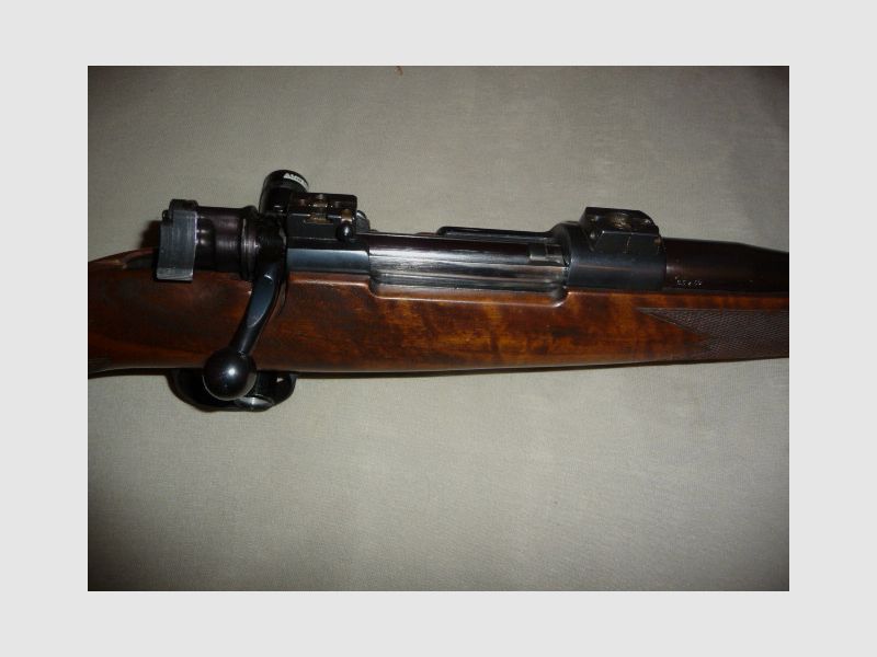 Système Mauser 98er Kurz-Repetierer : Cal. 6,5x55, Longueur du canon env. 52cm Semi Weight, EAW Schwenkmontage, Retourneur