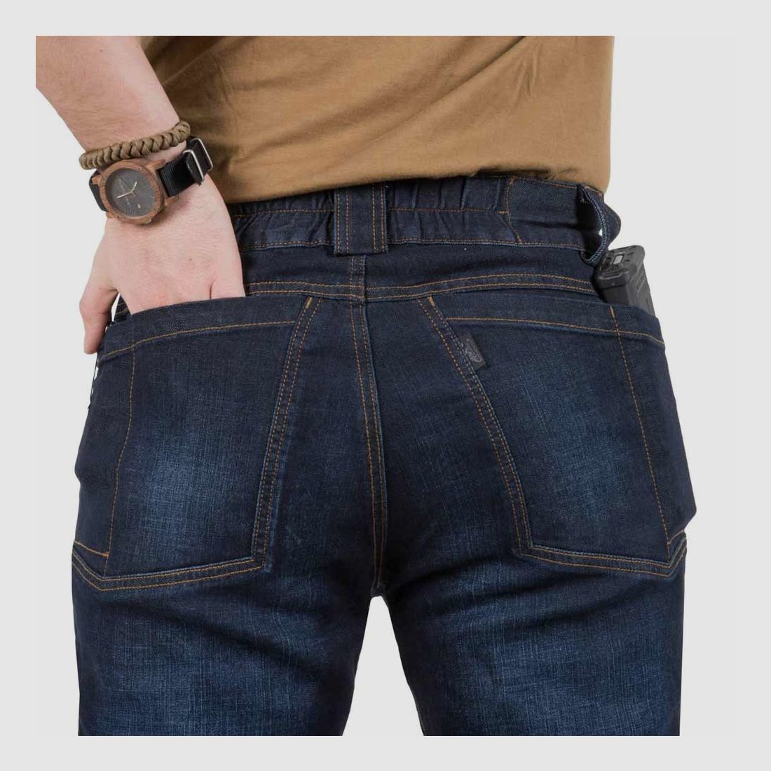 HELIKON-TEX GREYMAN TACTICAL JEANS® - DENIM MID DARK BLUE