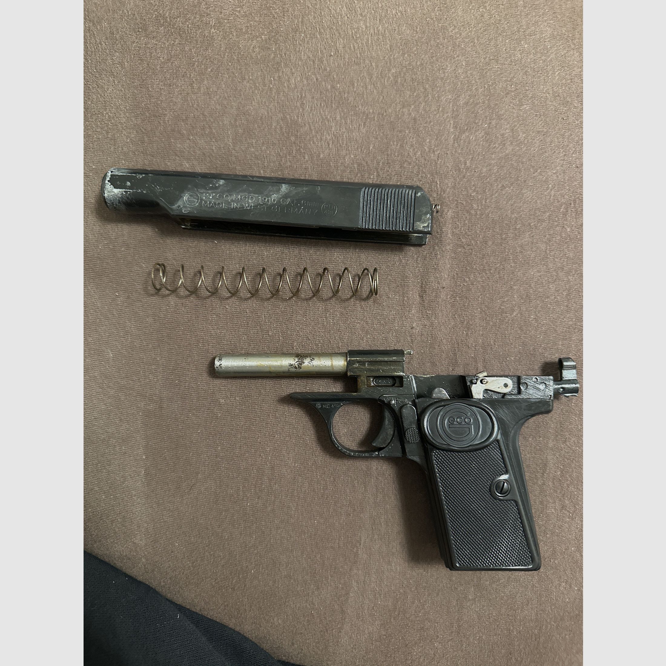 Geco Mod. 1910 8mm Gaz- pistolet de tir d'alarme