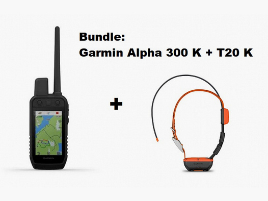 Garmin Alpha 300 K + Alpha T20 K GPS - Ensemble de localisation pour chiens!